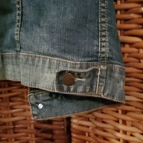 2.1 Denim Jean Vest with Patches M - Picture 7 of 8